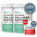 2 Ultimate Collagen Peptides + FREE Ultimate Electrolytes