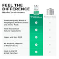 CALM Comparison chart of Love Life Supplements' product with other generic brands, highlighting quality and features.