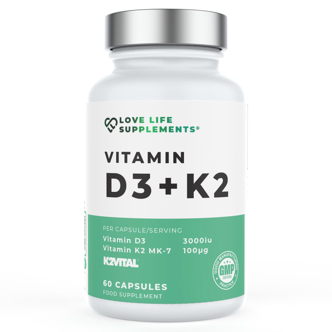 Supplement bottle labeled &