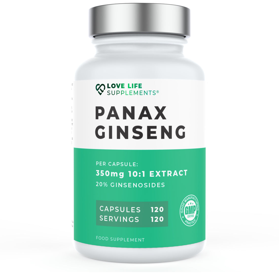Supplement bottle labeled &