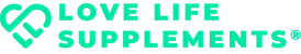 Logo of Love Life Supplements with a green color scheme.
