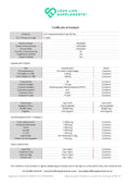 Certificate of Analysis for Love Life Supplements product trans resveratrol