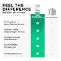 MultiSpore probiotics Comparison chart of Love Life Supplements with other generic brands, highlighting features like superior spore-forming strains and viable organisms.